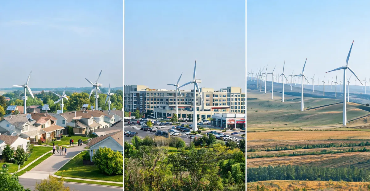 Wind energy applications across different project settings
